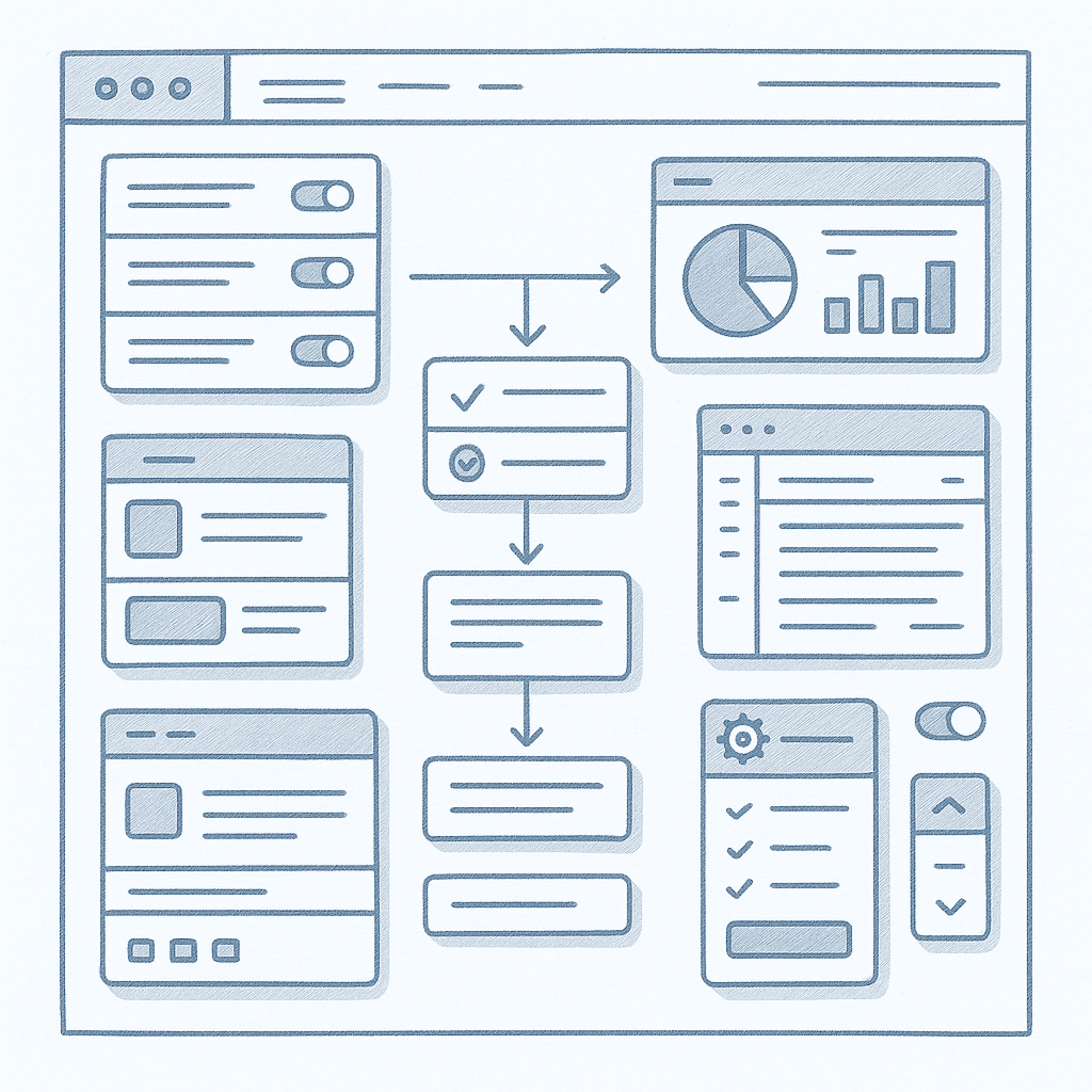 A screen sampling the UI design from Circadian Risk