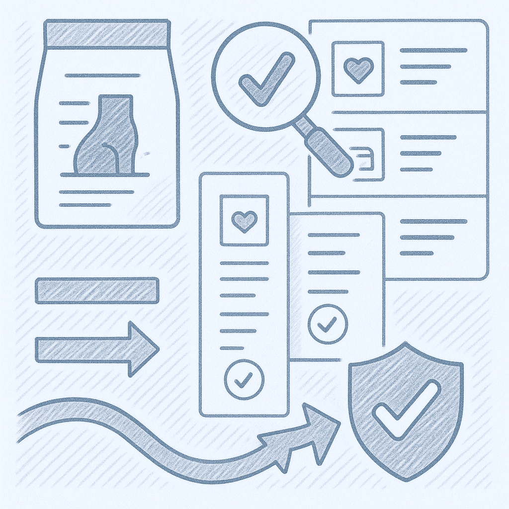 A group of people sitting around a whiteboard as the presenter goes over a userflow plan and notes